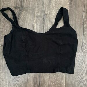 a new day Black Crop Top